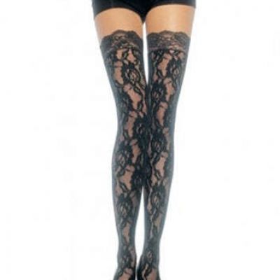 Lace Top Lace Thigh Highs